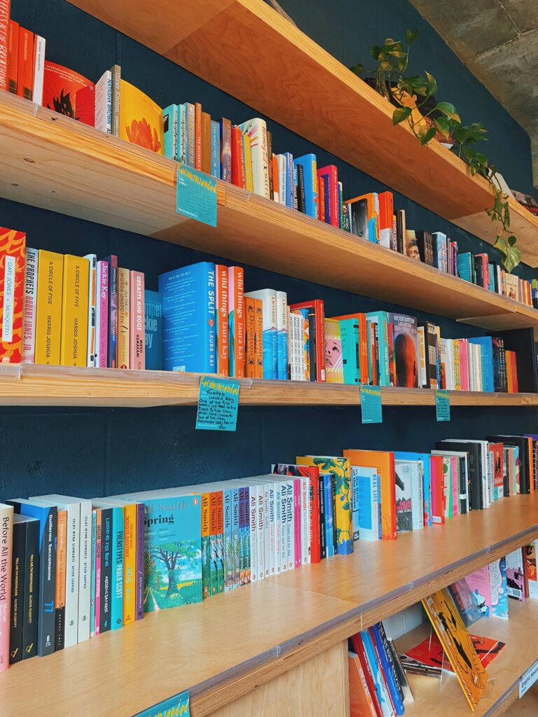 The Common Press bookshop shelves